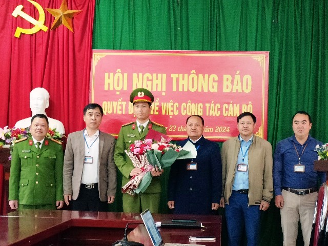 Thông báo Quyết định của Giám Đốc công an tỉnh Hà Giang về công tác cán bộ