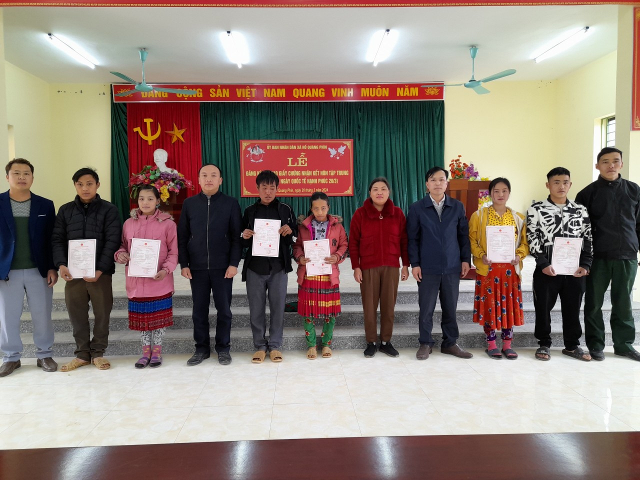 Ủy ban nhân dân xã Hố Quáng Phìn tổ chức hưởng ứng ngày Quốc tế hạnh phúc năm 2024