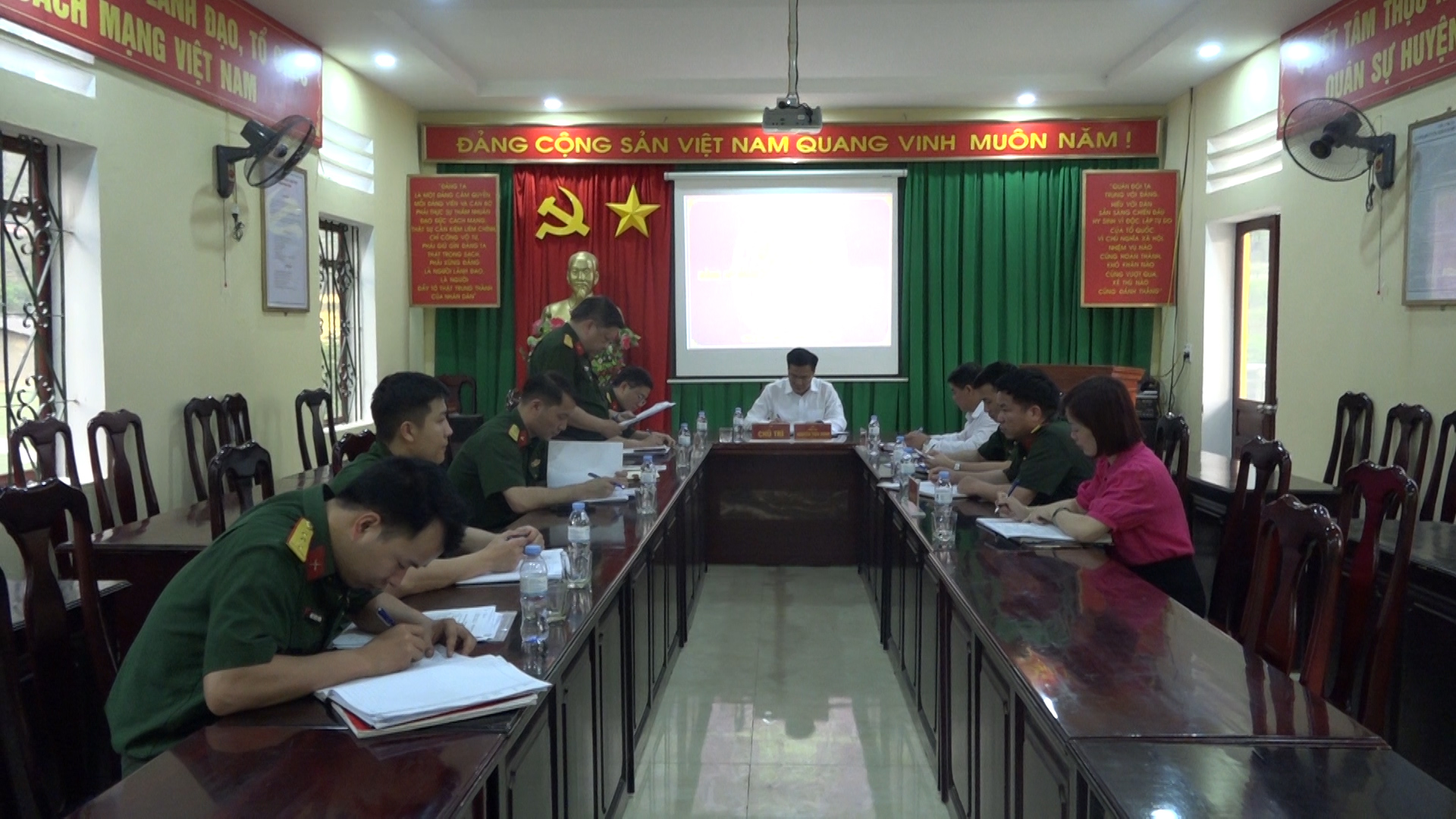 Hội nghị Đảng ủy Quân sự huyện Đồng Văn