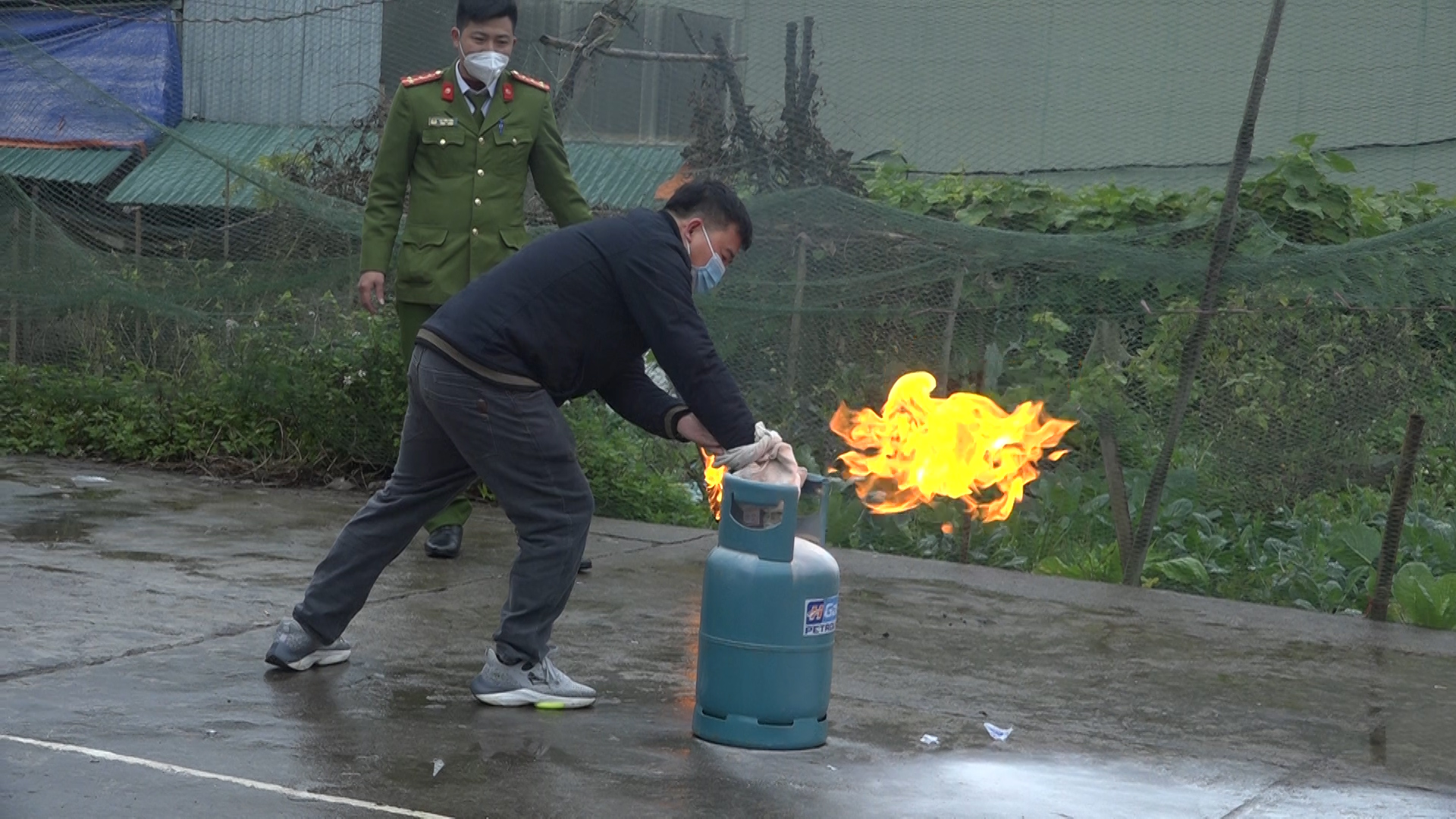 Huyện Đồng Văn tập huấn công tác phòng cháy, chữa cháy và cứu nạn, cứu hộ