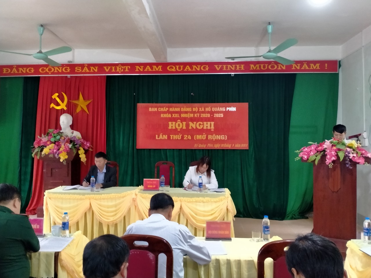 Ban chấp hành Đảng bộ xã tổ chức Hội nghị lần thứ 24, khóa XXI, nhiệm kỳ 2020 - 20225 