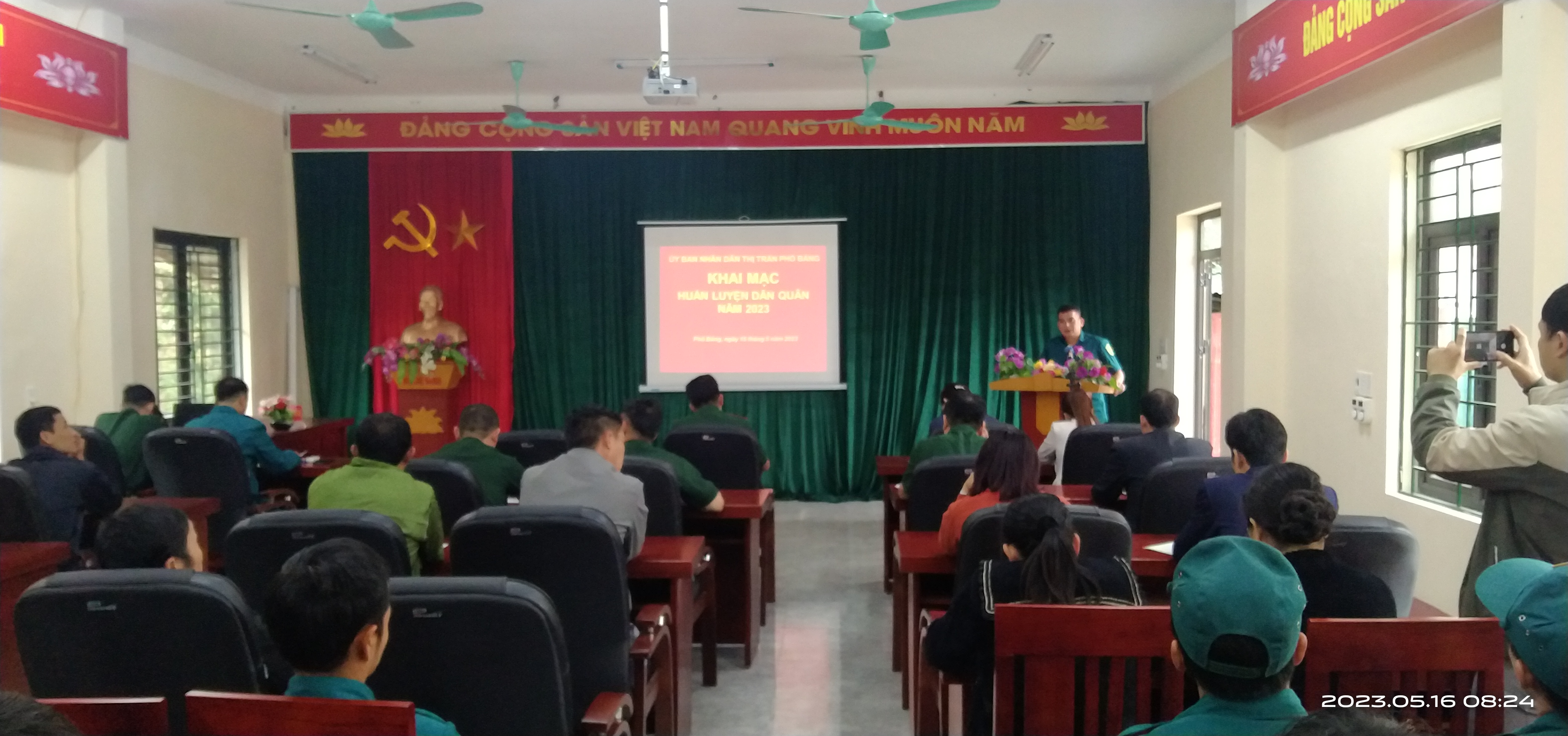Ban Chỉ huy quân sự thị trấn Phố Bảng tổ chức khai mạc huấn luyện dân quân năm 2023