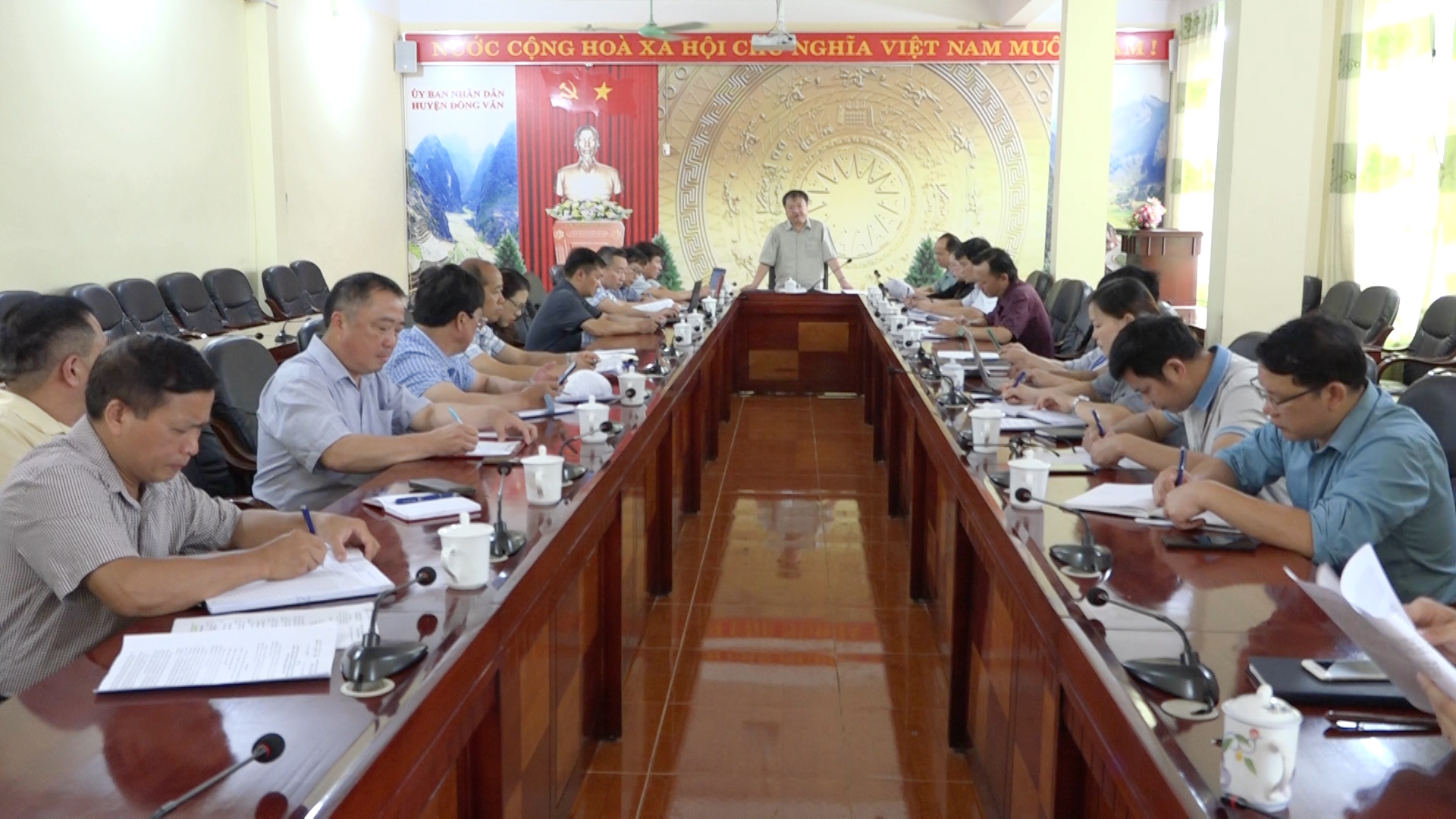Sở Lao động, Thương binh và Xã hội làm việc tại huyện Đồng Văn